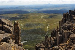 view from Cradle Mountain