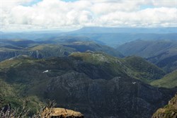 view from the top of Cradle Mountain