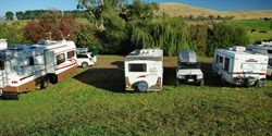 rest area at Hamilton - flat green and grassy