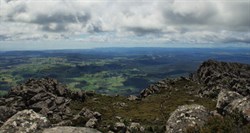 views from the summit Mt Roland near Sheffield