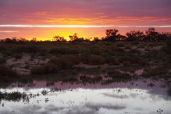 Our first night's sunset on the flooder Cooper