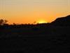 Sunset on the cut road