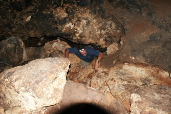 Emerging from the depths of Empress Spring - David Carnegie Road 2009