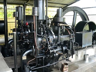 Restored Crossley engine.
