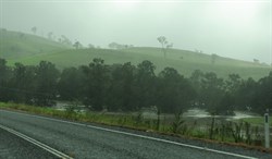 Brogo valley - river in flood