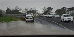 cars on the roadside south of Pambula NSW