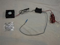 Completed fan and temp switch