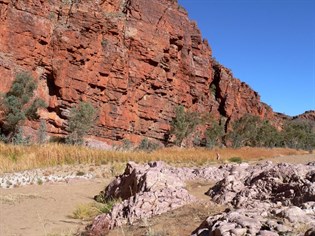 In the gorge at Ruby Gap