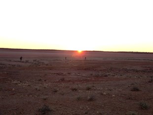 Sunrise over Lake Caroline