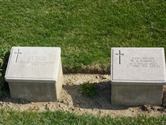 Those two head stones at Anzac Cove cemetery.