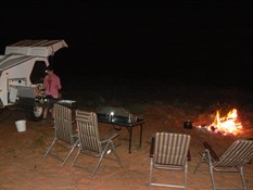 Camp, West Side of Serpentine Lakes