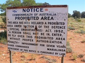 Prohibited Area