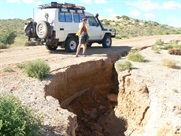 Wash out big enough to fit a car in!