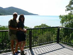 Adriane  & I at lookout at Cape Tribulation