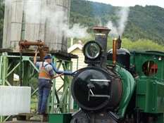 Water stop on the Wilderness Railway