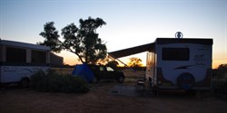 sunrise at Hookeys waterhome ...free camp near Oodnadatta