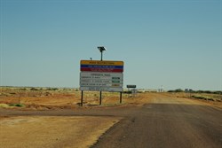 road sign at Oodnadatta