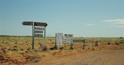turn off to Mt Dare