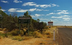 road signs at William creek
