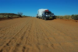 typical section of track...dusty, a few corrugations