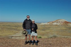 The two fo us and the Painted Desert - not sure which is more beautiful!