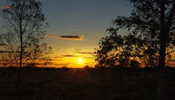 sunset at William Creek