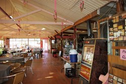 interior of the pink roadhouse at Oodnadatta