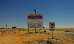 road sign at Marree