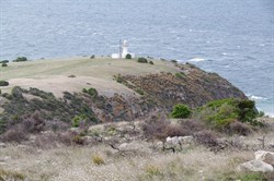 We had prior permission to travel out to Cape St Albans Lighthouse