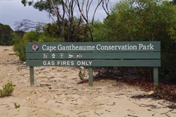 Entering Cape Gantheaume Conservation Park