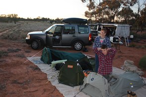 The CP and Jackabags settling in