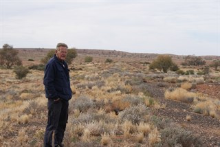Hugh on the old rail line