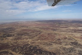 Lake Eyre and the surrounding countryside