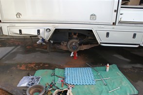 Getting to work on fitting the new studs