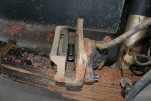 Socket in brake pads to prevent accidental trouble!