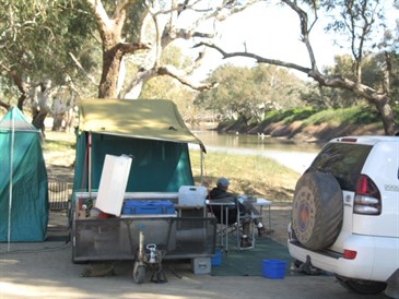 Our camp on Innamincka Town Common