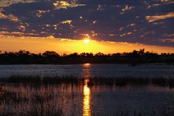 Our first sunset back at the Cooper