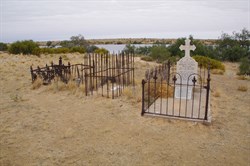 Old graves out at the Mission Ruins