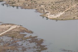 Another view of the ferry site from the air