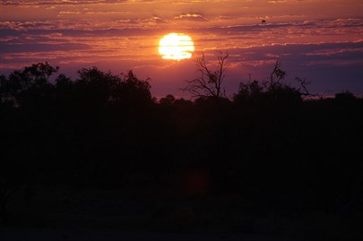 Sun rise at Birdsville and time to get ready