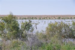 This was the body of water that stopped us using the Main track