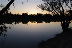 The Setting sun at Annandale