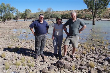 Howard, Anne and Robin at Goonamillera Crossing