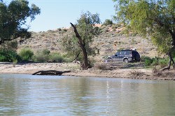 Our camp from the water