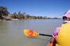Kayaking on Eyre Creek