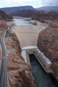 Hoover Dam from view over new bridge