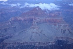 View from south rim over Grand Canyon