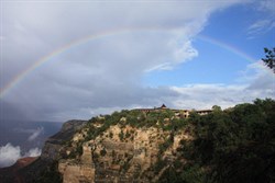 Rainbow over Grand Canyon