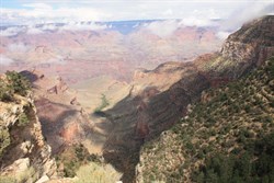 View of Bright Angel trail