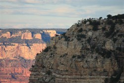 View from south rim over Grand Canyon
